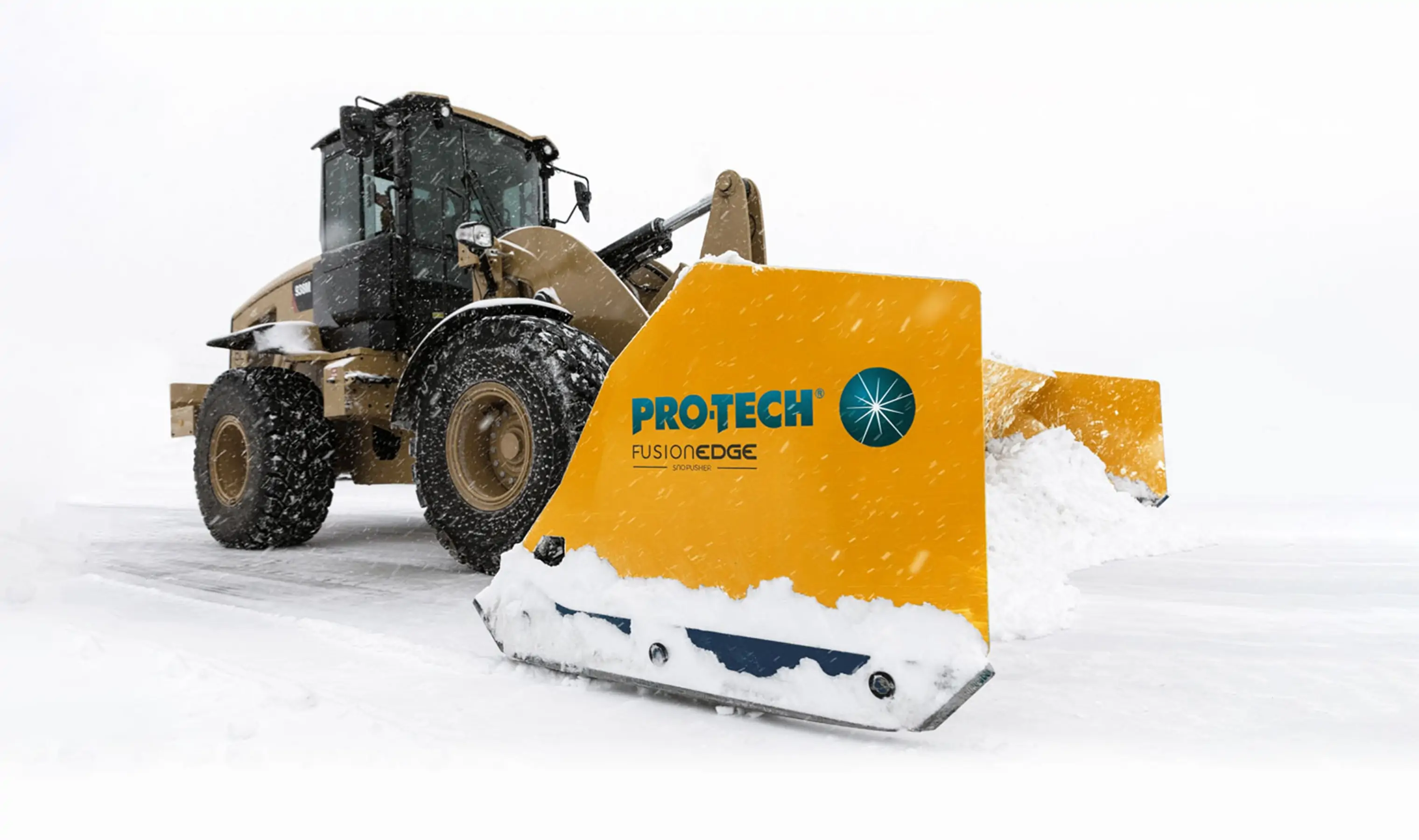 image from Pro-tech website, snow plow in the snow