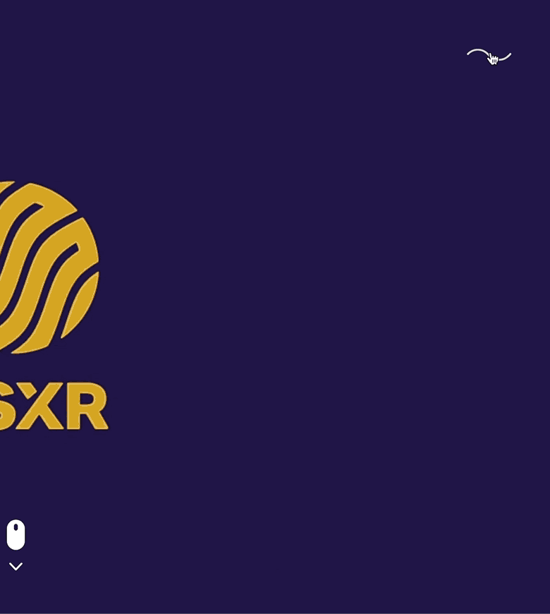 gif of osxr website. cursor clicks on a squiggle line and a menu opens, cursor clicks on the X and the menu closes