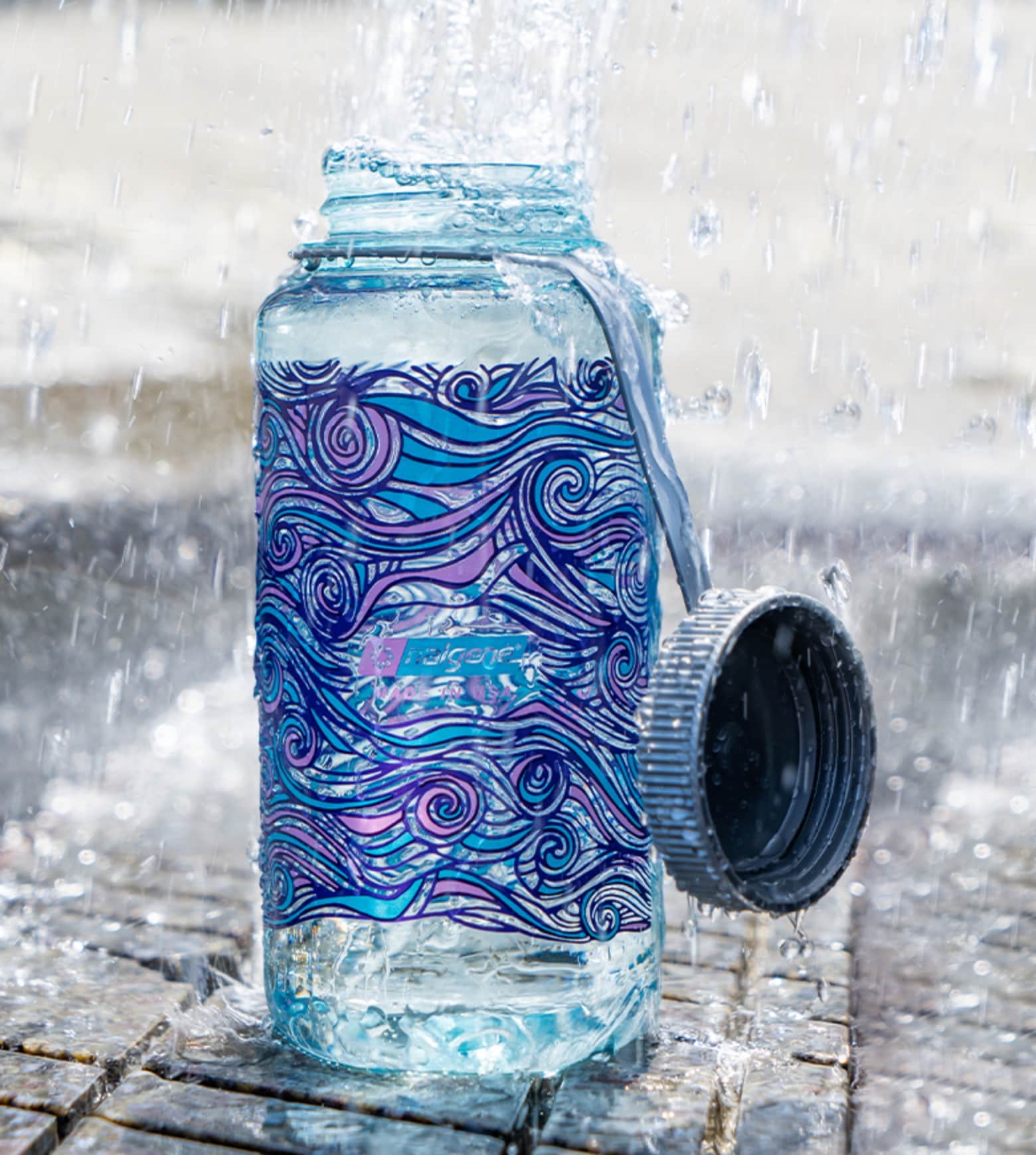 image of a nalgene water bottle 