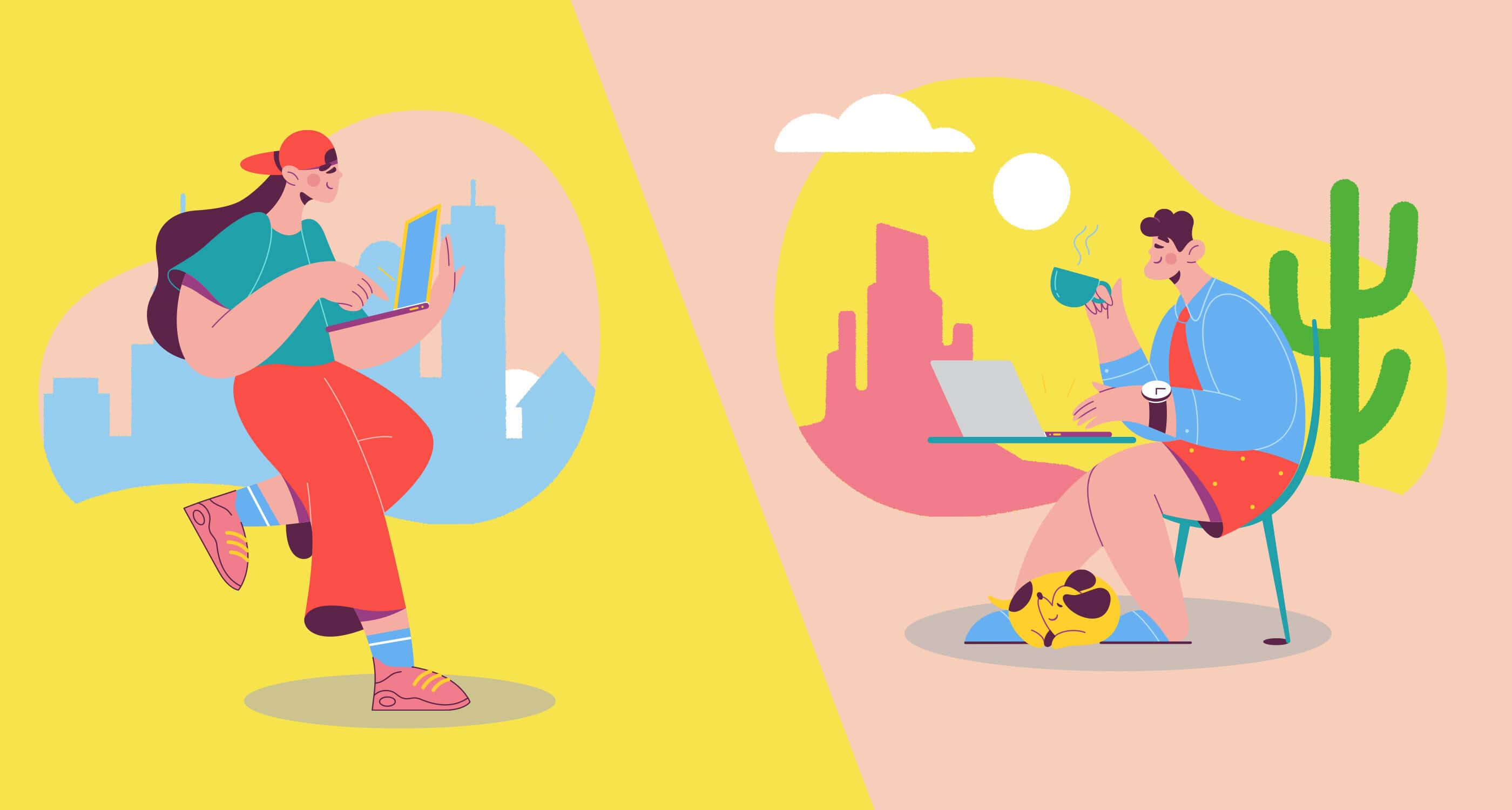 Work-from-Anywhere Agency Illustration