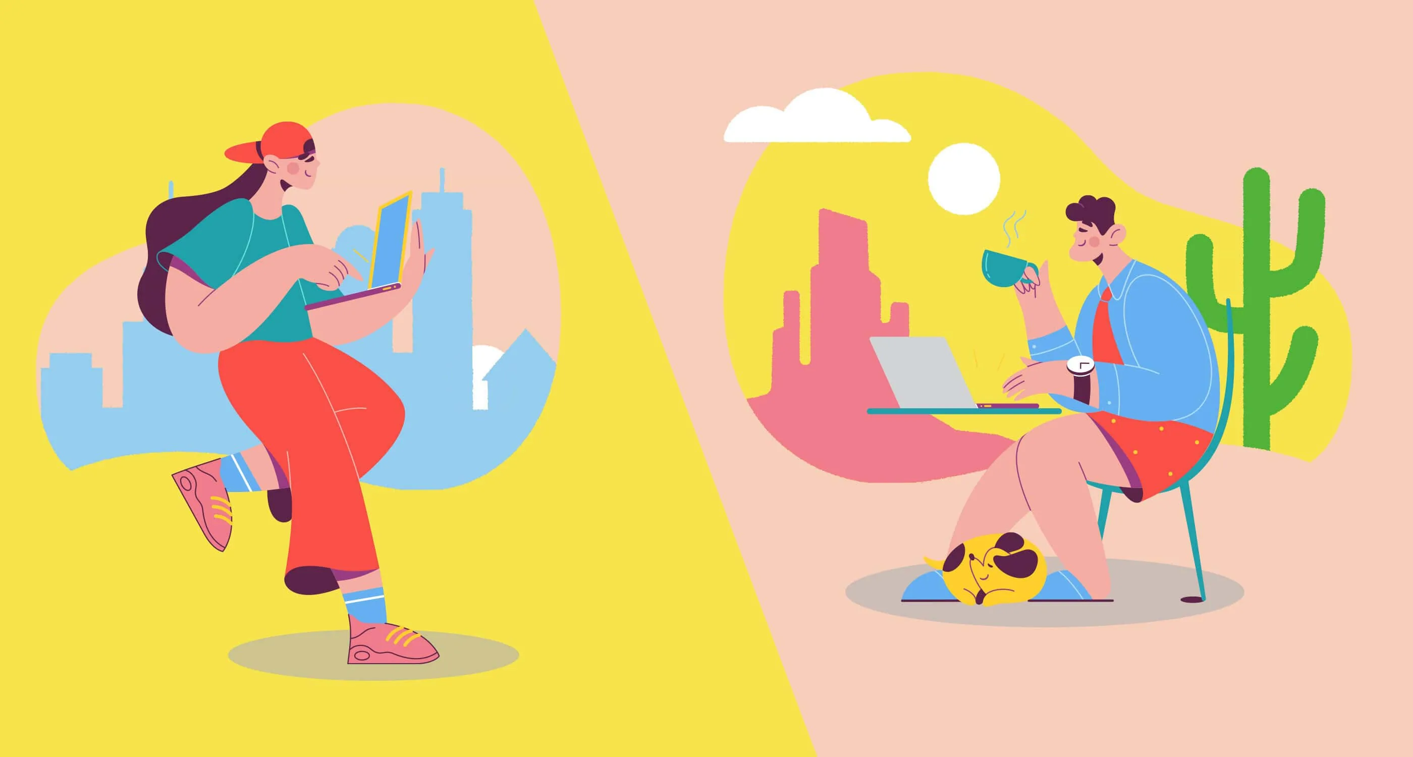 Work-from-Anywhere Agency Illustration