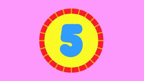the number 5 in a circle
