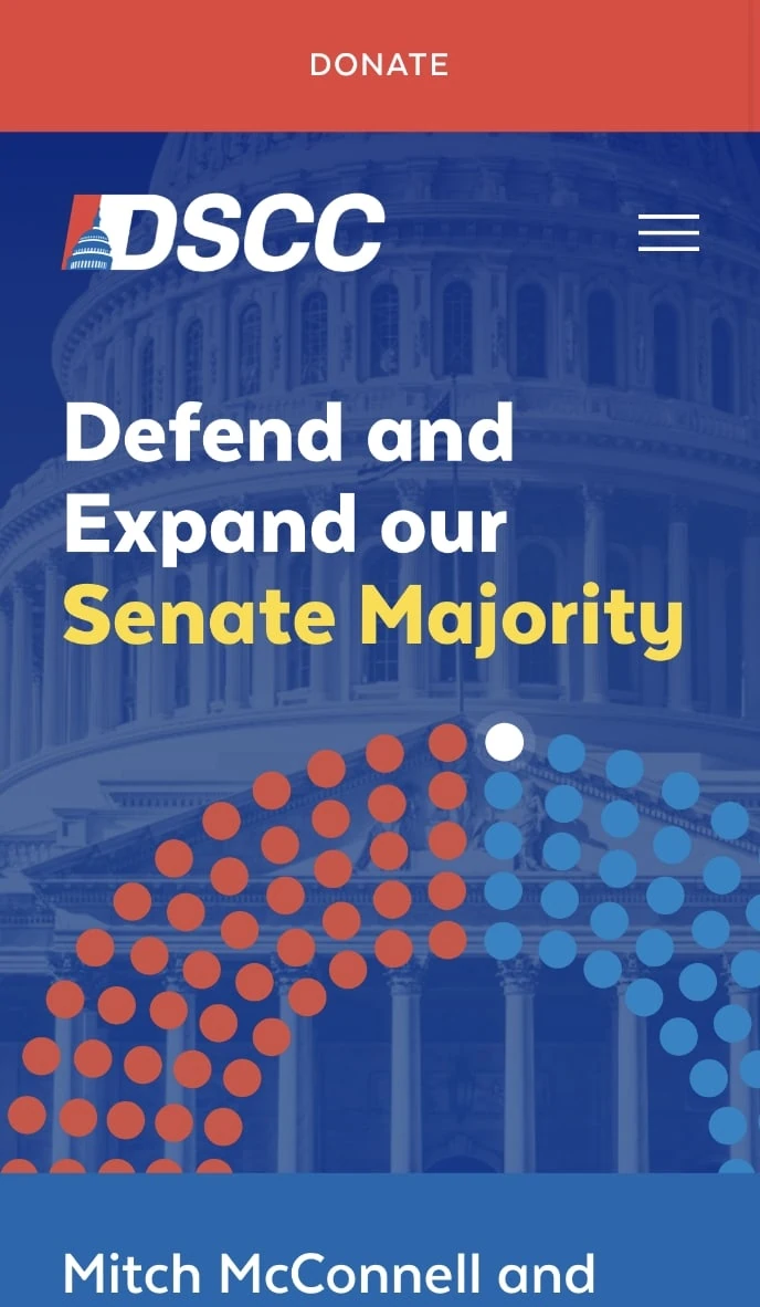 a detail shot for Defend the Senate