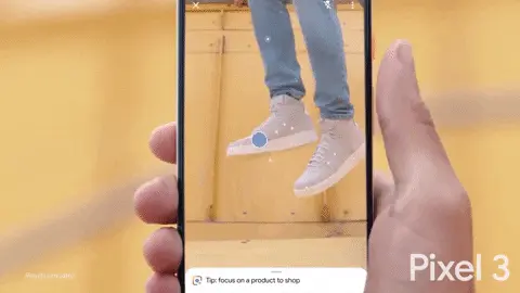 User swipes up and sees product from video